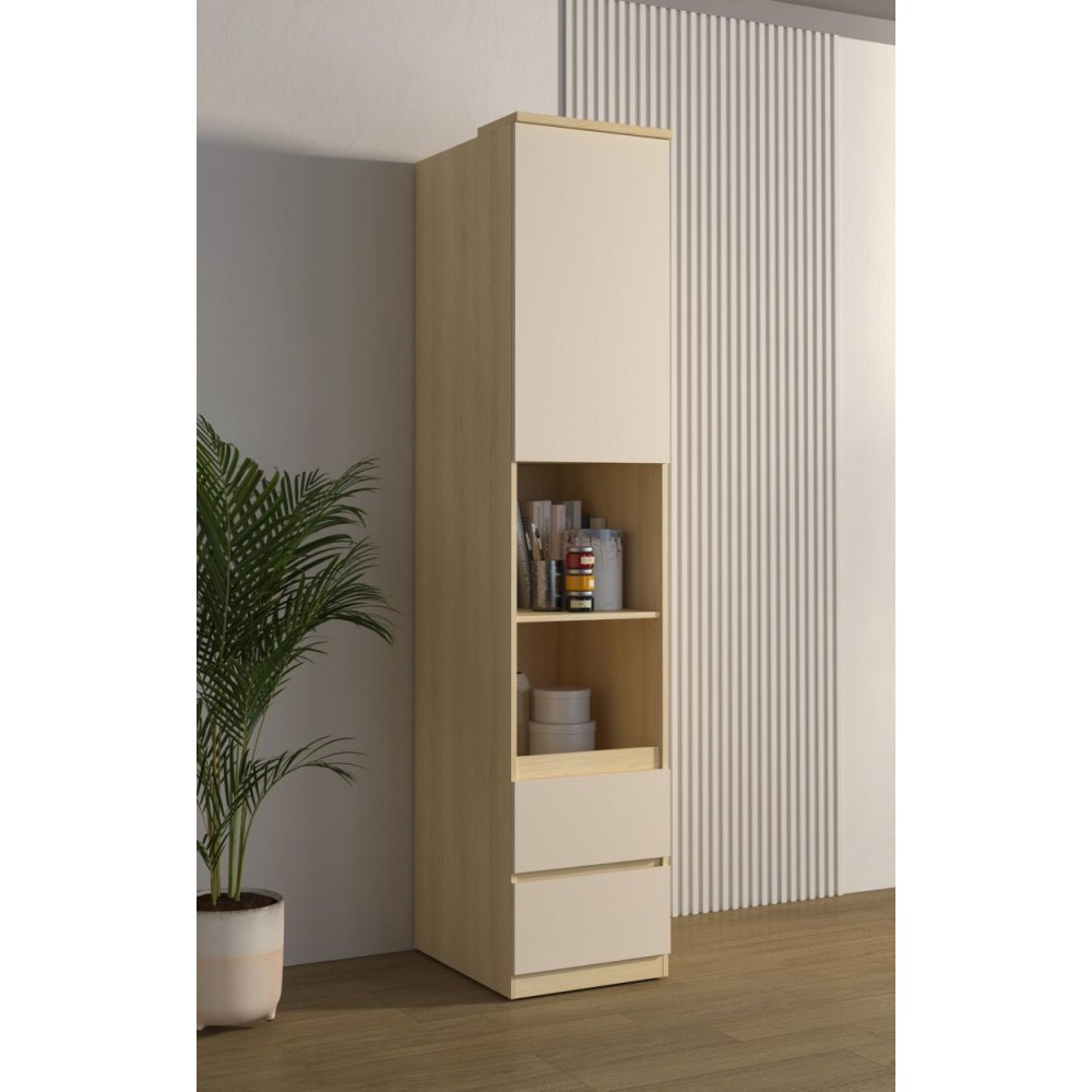 Βιβλιοθήκη Raton III-Φυσικό – Μπεζ