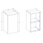 Ντουλάπι Κρεμαστό Raton-Φυσικό – Μέντα