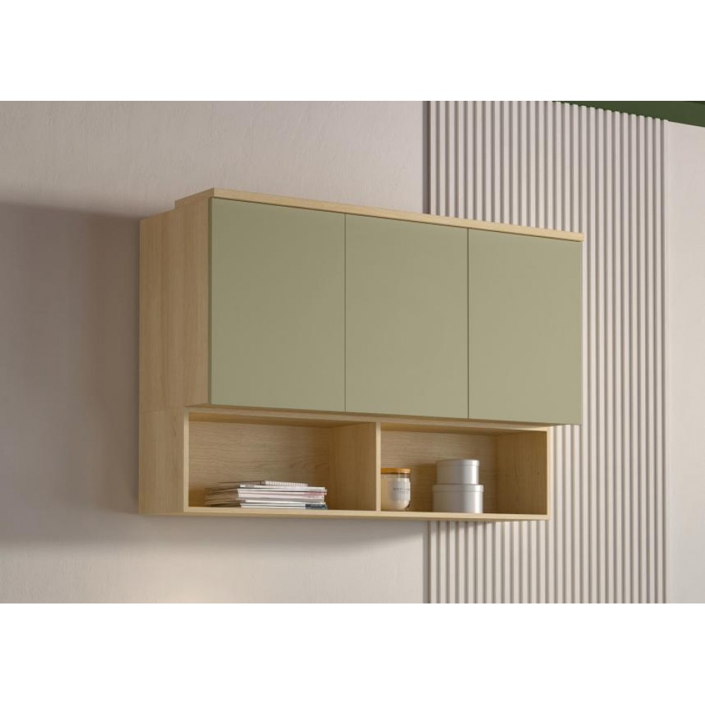 Ντουλάπι Κρεμαστό Raton II-Φυσικό – Μέντα