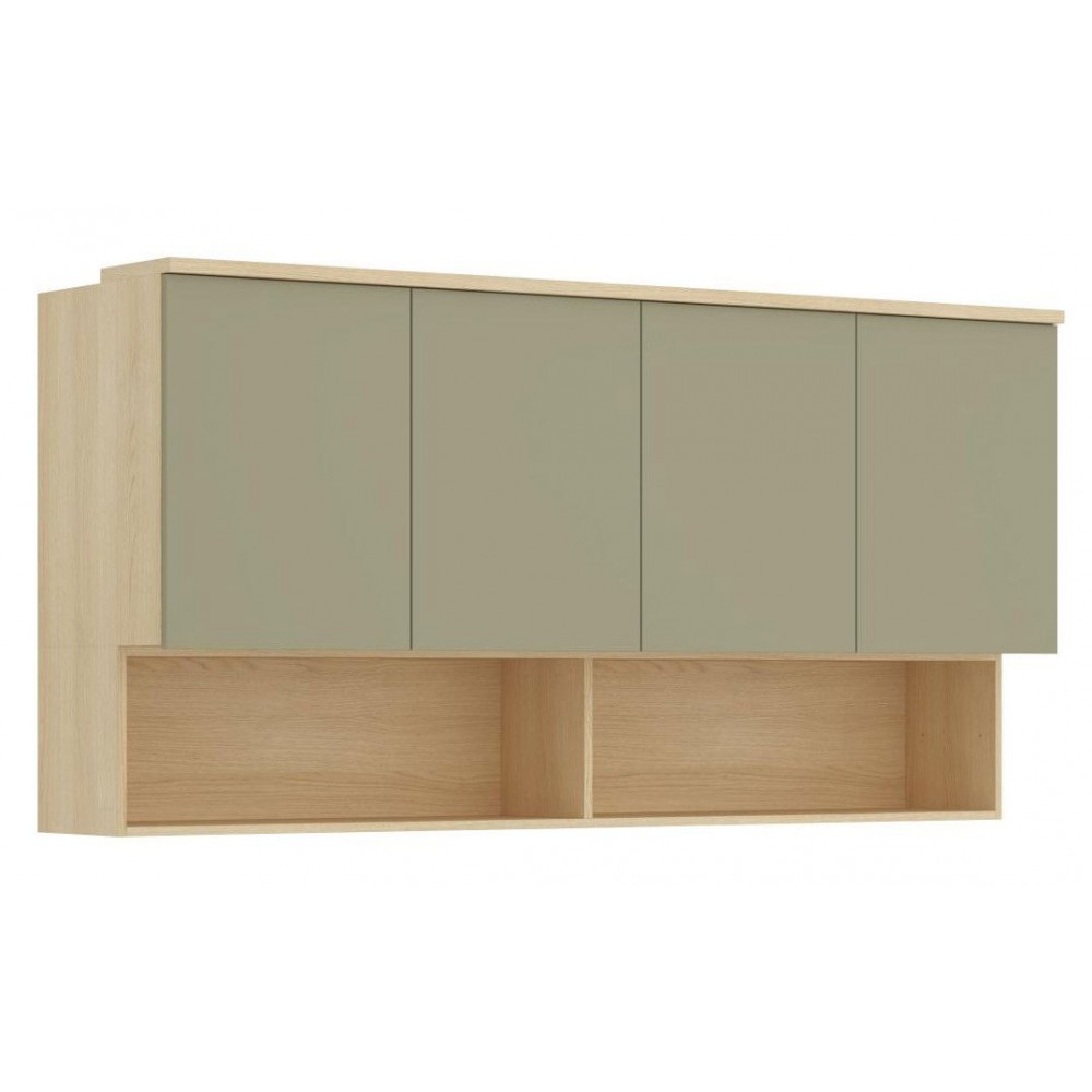 Ντουλάπι Κρεμαστό Raton III-Φυσικό – Μέντα