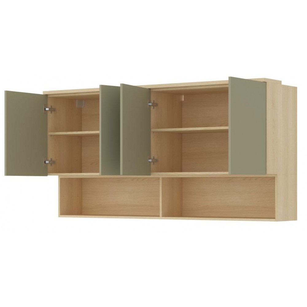 Ντουλάπι Κρεμαστό Raton III-Φυσικό – Μέντα