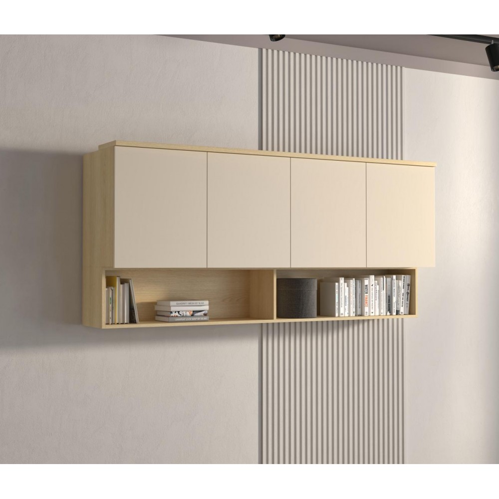 Ντουλάπι Κρεμαστό Raton IV-Φυσικό – Μπεζ