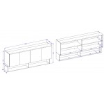 Ντουλάπι Κρεμαστό Raton IV-Φυσικό – Μέντα