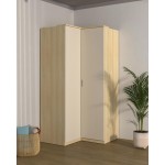 Γωνιακή ντουλάπα Raton-Φυσικό – Μπεζ