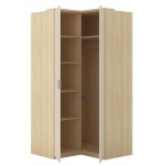 Γωνιακή ντουλάπα Raton-Φυσικό – Μπεζ