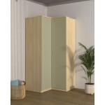 Γωνιακή ντουλάπα Raton-Φυσικό – Μέντα