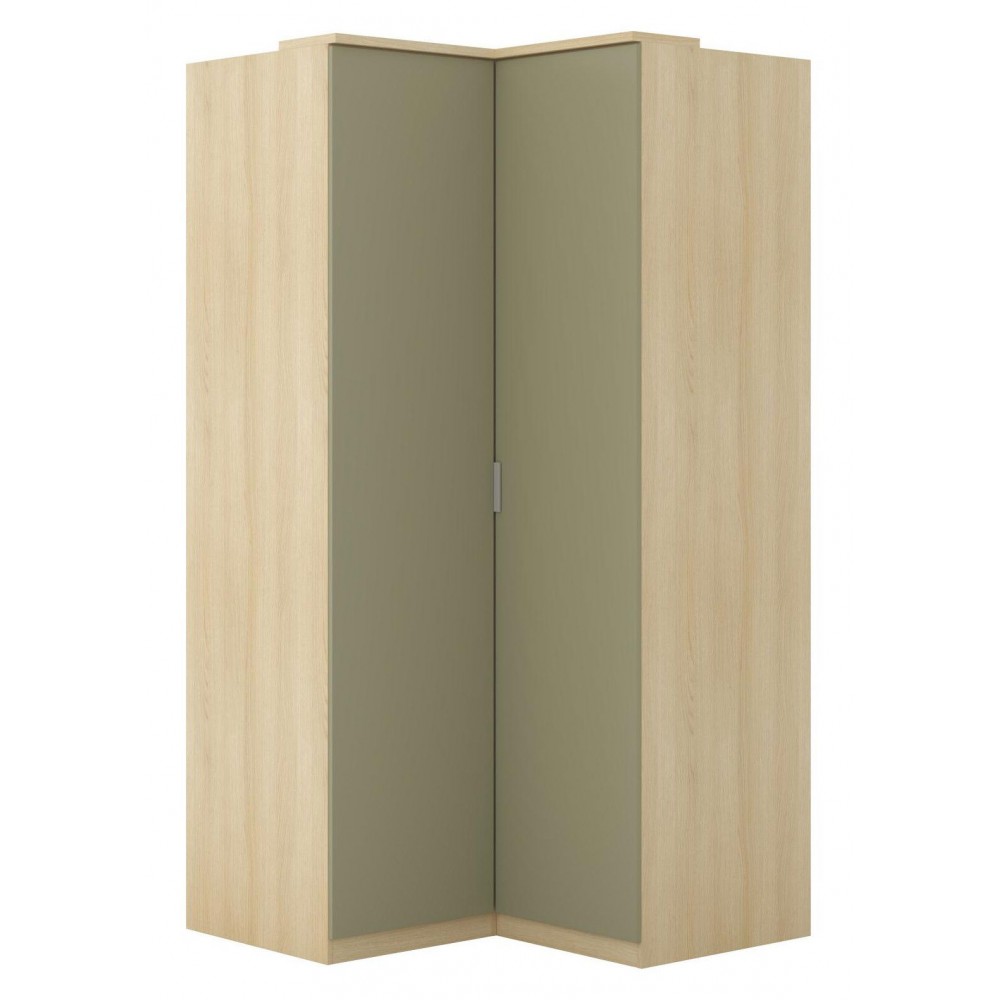 Γωνιακή ντουλάπα Raton-Φυσικό – Μέντα