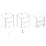 Κομοδίνο Raton-Φυσικό – Μπεζ