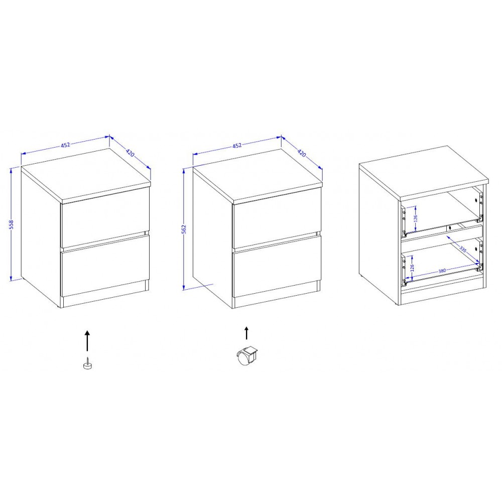 Κομοδίνο Raton-Φυσικό – Μέντα
