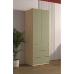 Ντουλάπα Raton δίφυλλη-Φυσικό – Μέντα