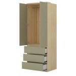 Ντουλάπα Raton δίφυλλη-Φυσικό – Μέντα