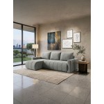 Γωνιακός Καναπές Olidow-Γκρι