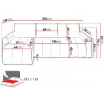 Γωνιακός Καναπές Olidow-Γκρι