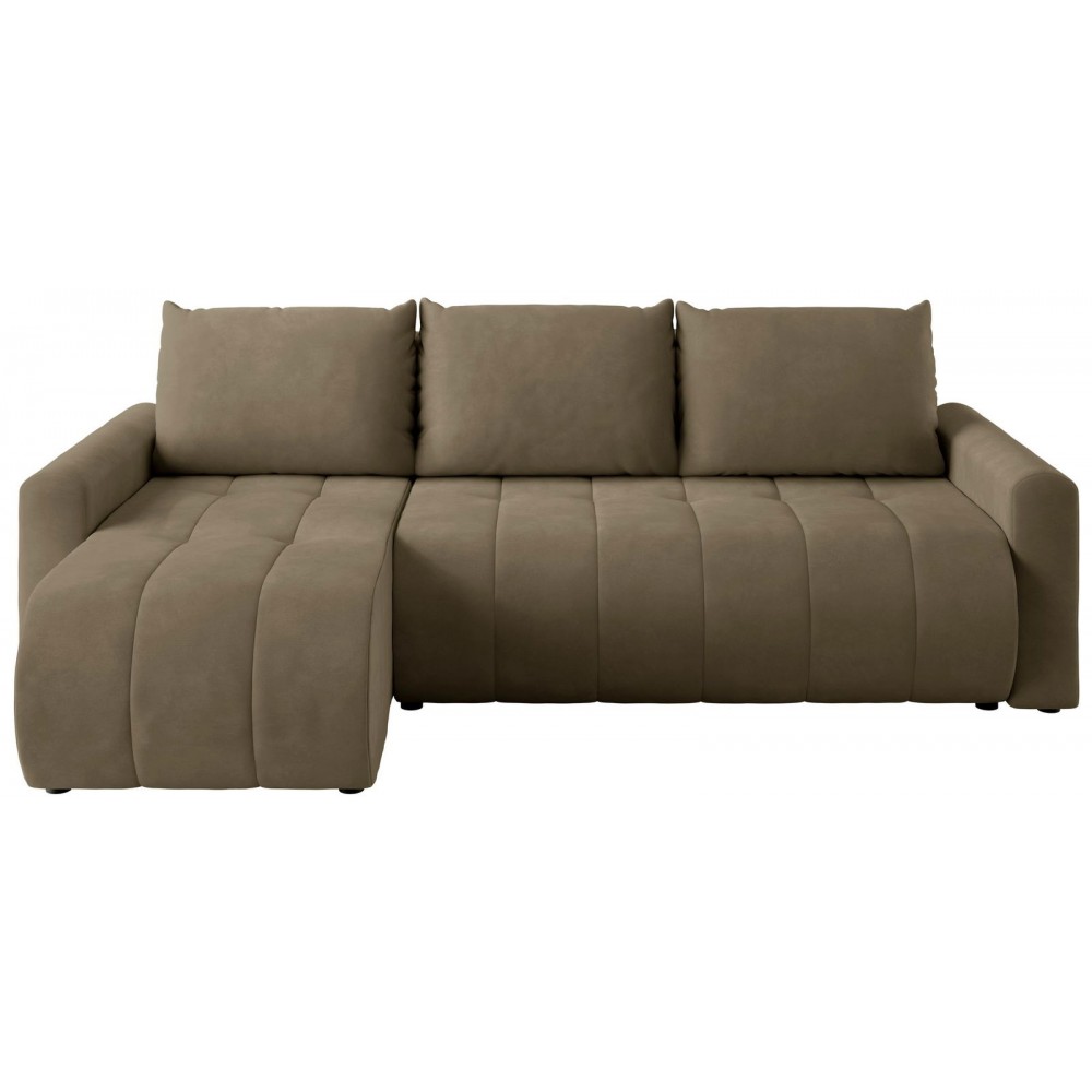 Γωνιακός Καναπές Olidow-Καφέ