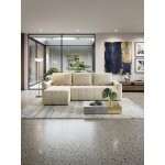 Γωνιακός Καναπές Olidow-Μπεζ 230x149x87