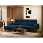 Γωνιακός Καναπές Torro Mini-Αριστερή-Μπλε Σκούρο