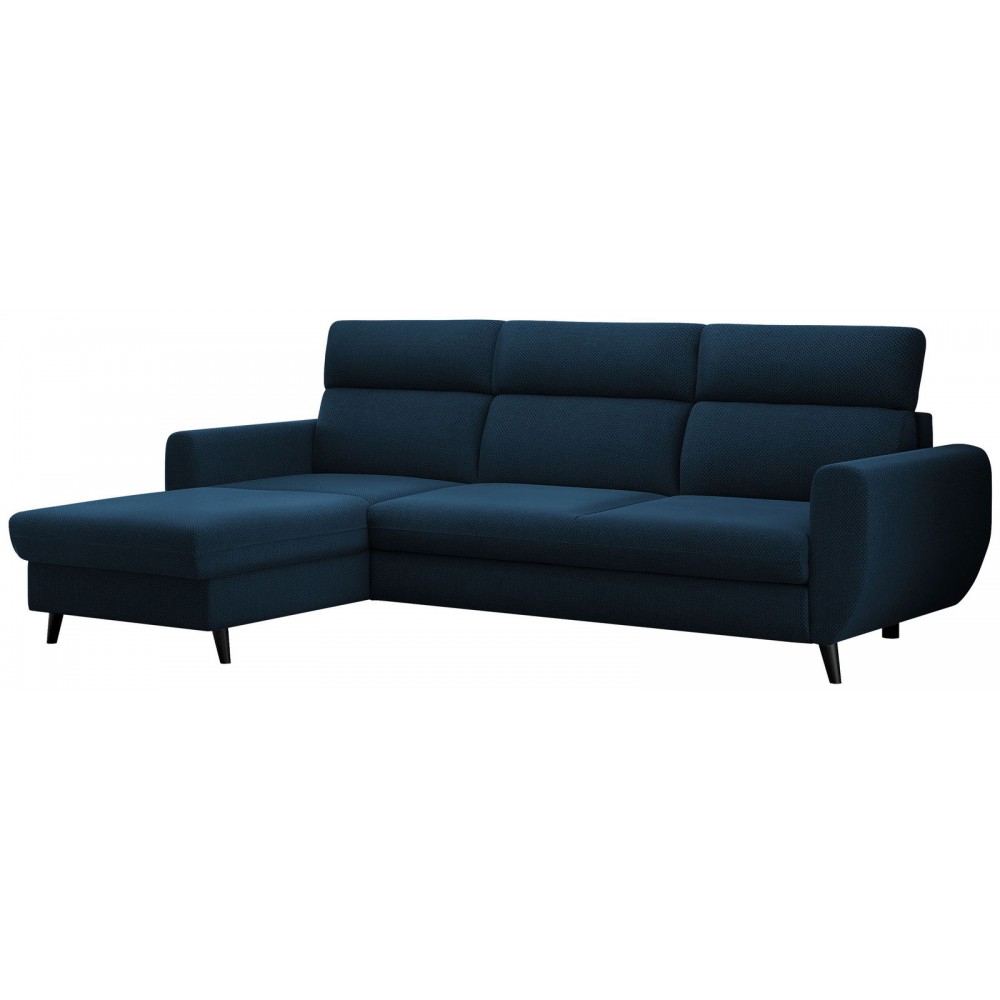 Γωνιακός Καναπές Torro Mini-Αριστερή-Μπλε Σκούρο