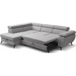 Γωνιακός Καναπές Fairo-Δεξιά-Γκρι 256x95x90