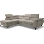 Γωνιακός Καναπές Fairo-Δεξιά-Μπεζ 256x95x90