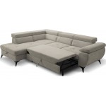 Γωνιακός Καναπές Fairo-Δεξιά-Μπεζ 256x95x90