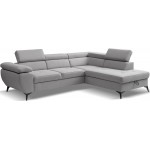 Γωνιακός Καναπές Fairo-Αριστερή-Γκρι 256x95x90