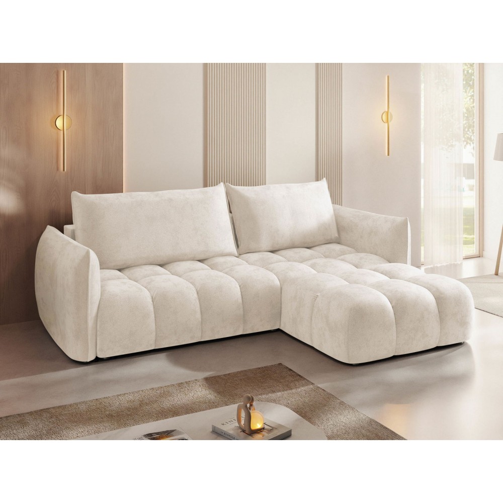 Γωνιακός Καναπές Marsala-Δεξιά-Εκρού