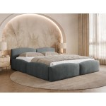 Επενδυμένο Κρεβάτι Mirala-Γκρι Σκούρο-160 x 200