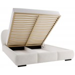 Επενδυμένο Κρεβάτι Rosa-Γκρι Σκούρο-180 x 200