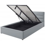 Επενδυμένο Κρεβάτι Lutko-Μπεζ-120 x 200