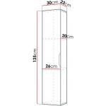 Στήλη μπάνιου Mogares 30x23x135