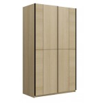 Ντουλάπα Square συρόμενη-Φυσικό 120x60x210