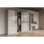 Ντουλάπα Square Plus συρόμενη-Γκρέζ 270x60x210