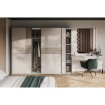 Ντουλάπα Square Plus συρόμενη-Γκρέζ 270x60x210
