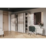 Ντουλάπα Square Plus συρόμενη-Γκρέζ 270x60x210