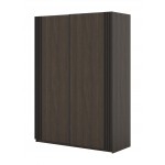 Ντουλάπα Vania συρόμενη-Καφέ 150x61x210