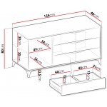 Μπουφές Xylix 154x40x80