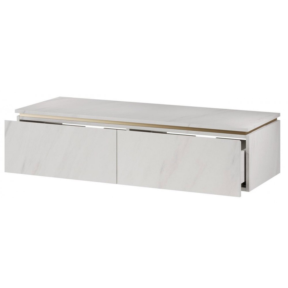Πάγκος Dalmo Plus-Λευκό Μάρμαρο 120x45.1x28.6