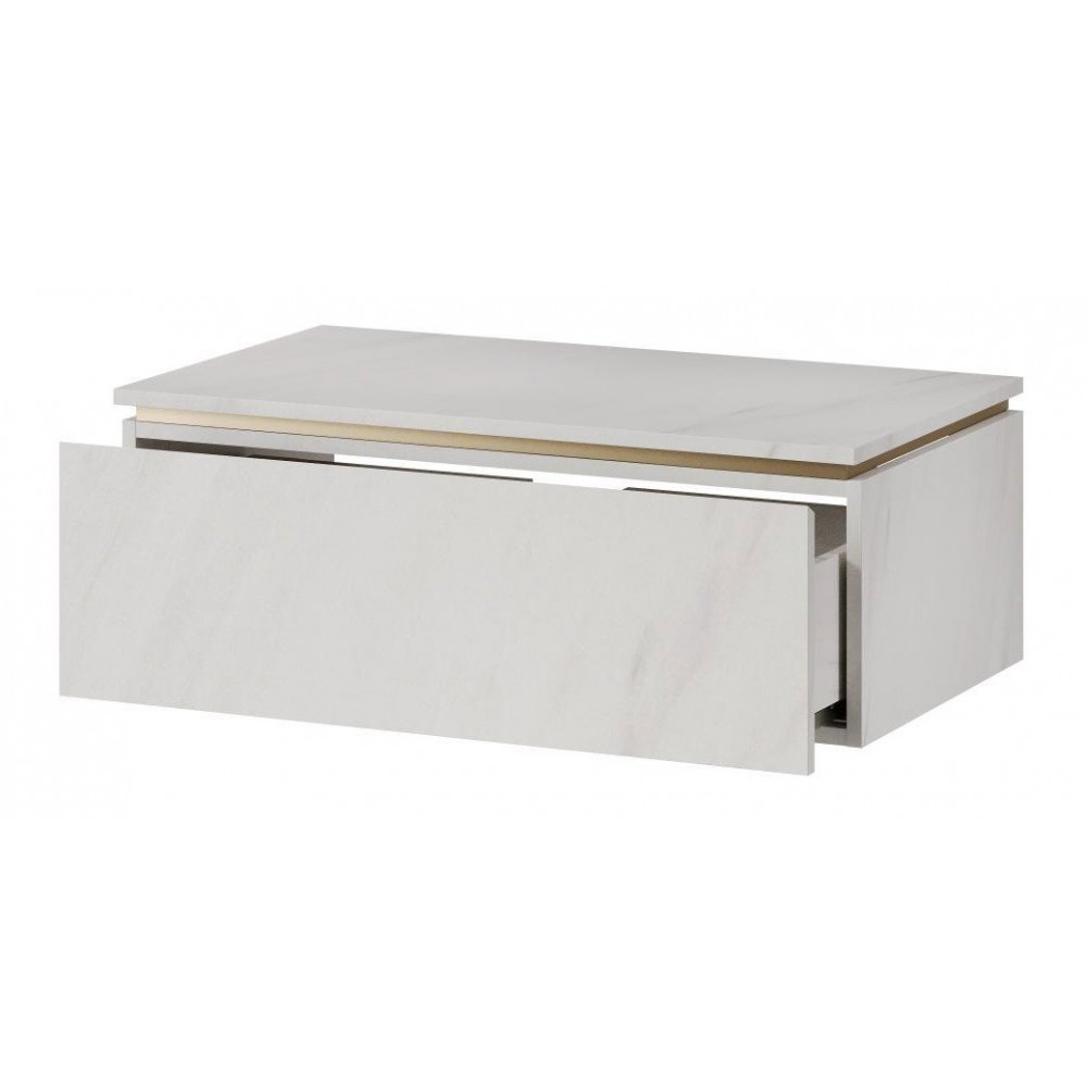 Πάγκος Dalmo-Λευκό Μάρμαρο 80x45.1x28.6
