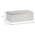 Πάγκος Dalmo-Λευκό Μάρμαρο 80x45.1x28.6
