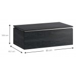 Πάγκος Dalmo-Μαύρο 80x45.1x28.6