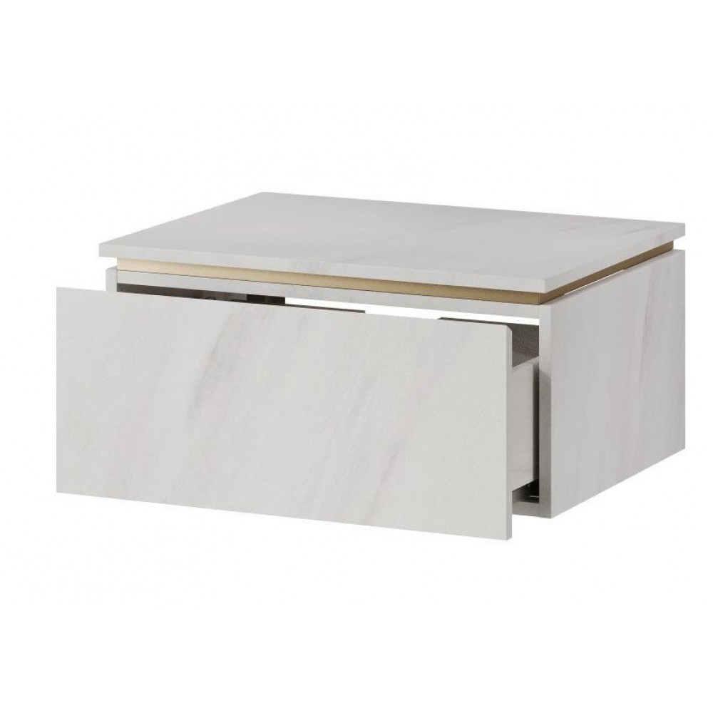 Πάγκος Dalmo Mini-Λευκό Μάρμαρο 60x45.1x28.6