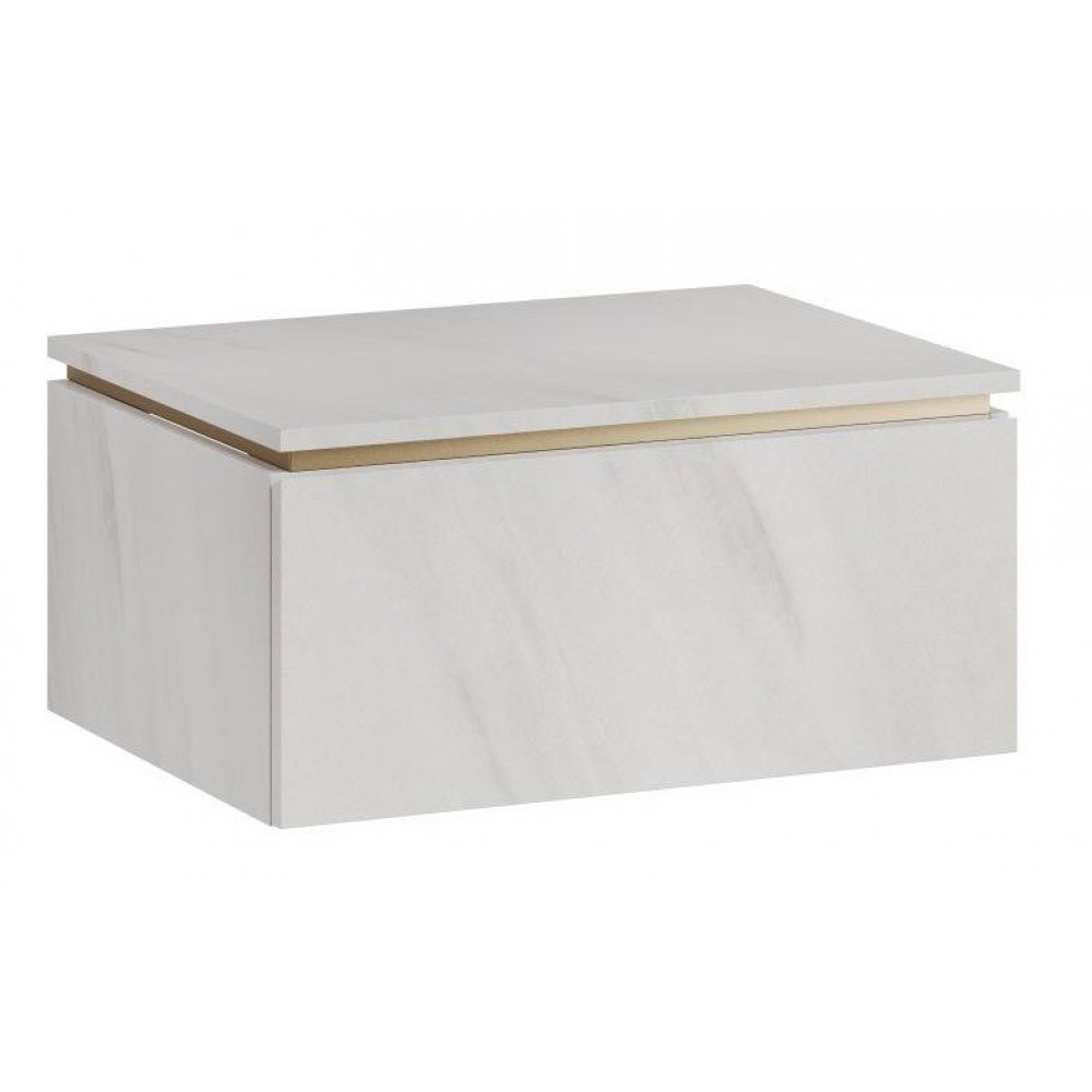 Πάγκος Dalmo Mini-Λευκό Μάρμαρο 60x45.1x28.6