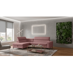 Γωνιακός Καναπές Nelora-Σάπιο μήλο-Δεξιά 251x96x70