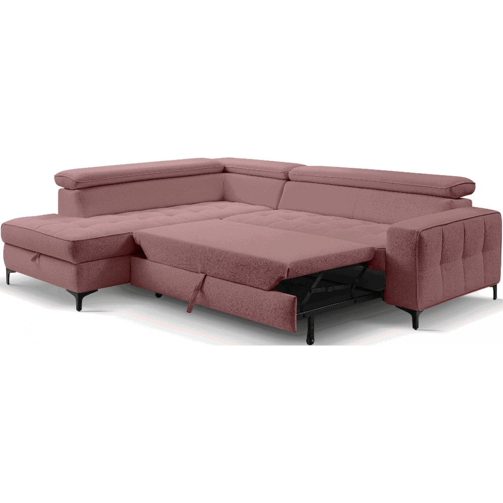 Γωνιακός Καναπές Nelora-Σάπιο μήλο-Δεξιά 251x96x70