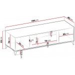 Έπιπλο τηλεόρασης Xylix EF 184x40x53