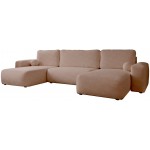 Γωνιακός Καναπές Filo-Καφέ 374x177x94