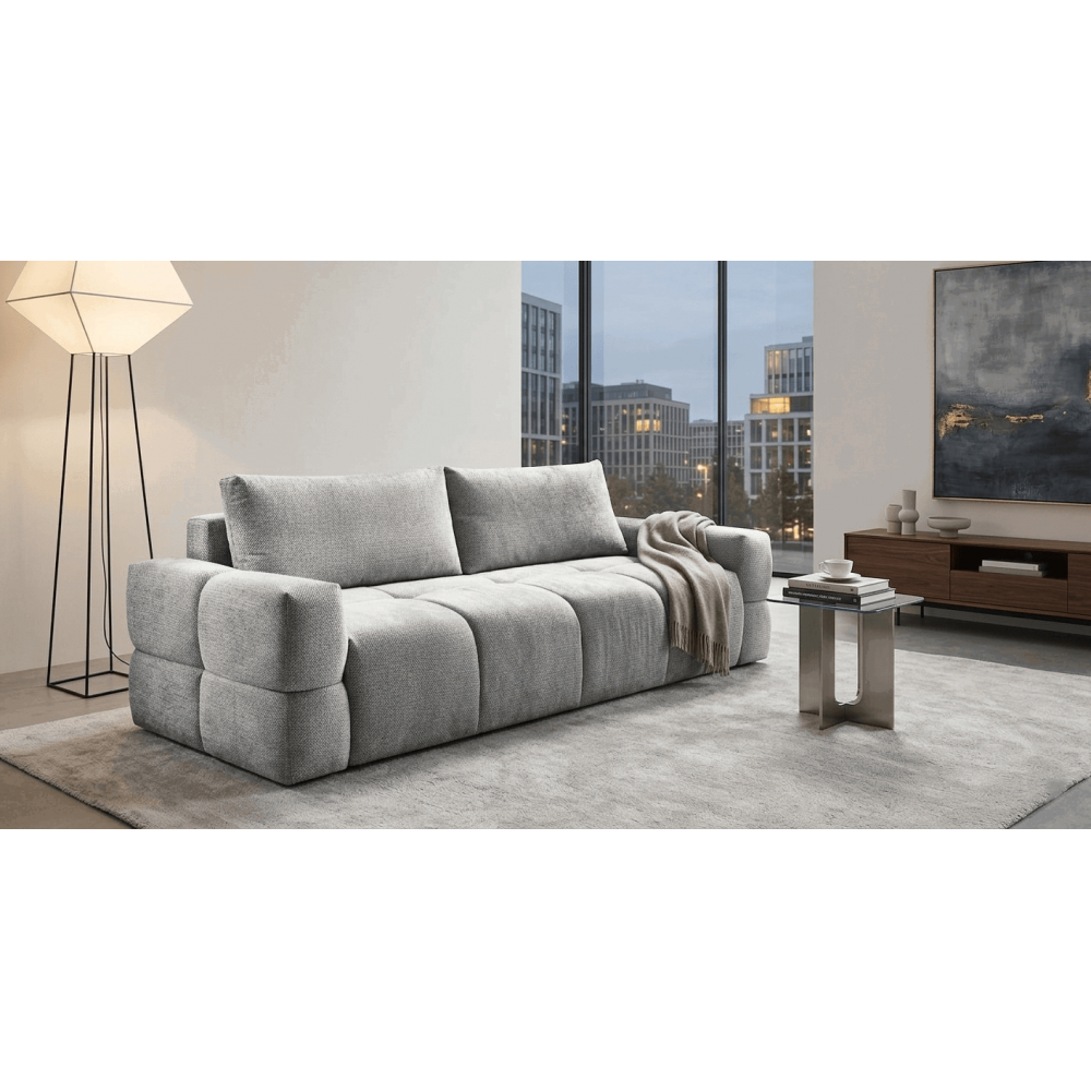 Καναπές Taleria Τριθέσιος-Γκρι 248x104x90