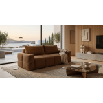 Καναπές Taleria Τριθέσιος-Κεραμιδί 248x104x90