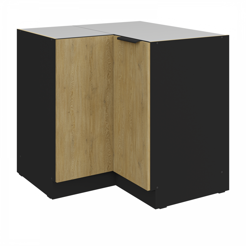 Επιδαπέδιο ντουλάπι γωνιακό Monar 90x90 DN 2F BB 84.5x84.5x82
