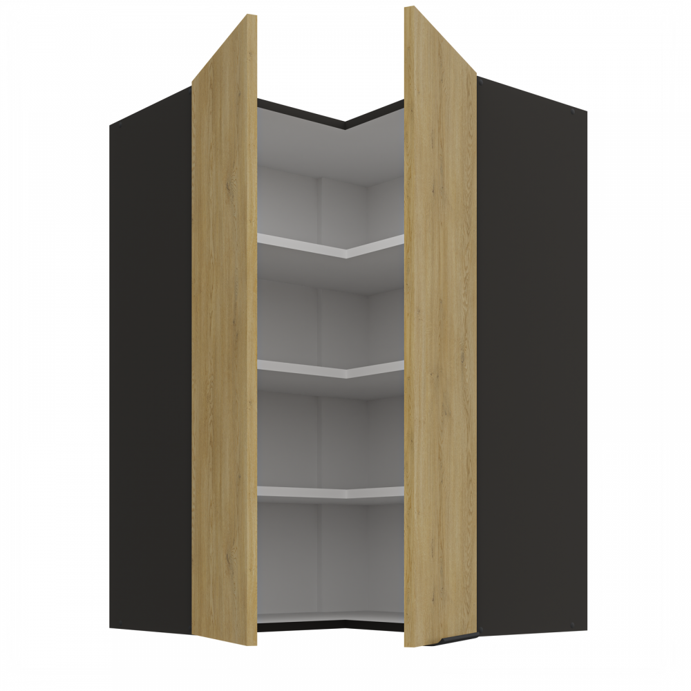 Κρεμαστό ντουλάπι γωνιακό Monar 60x60 GN 90 2F 60x60x90